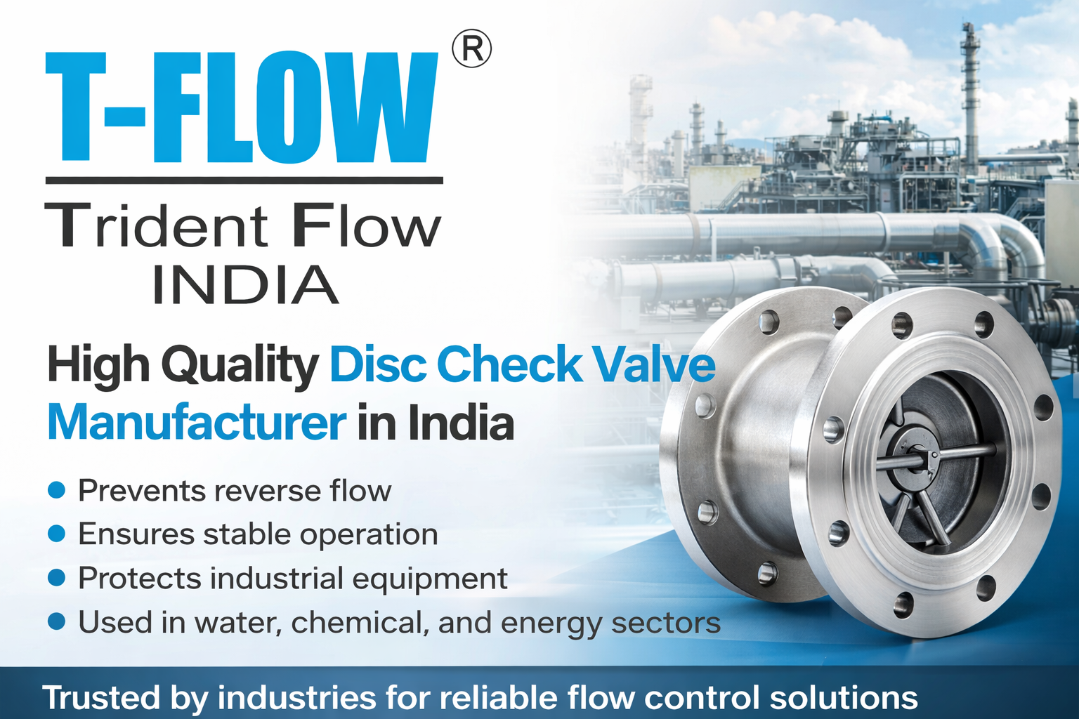 High Quality Disc Check Valve Manufacturer in India - T-FLOW